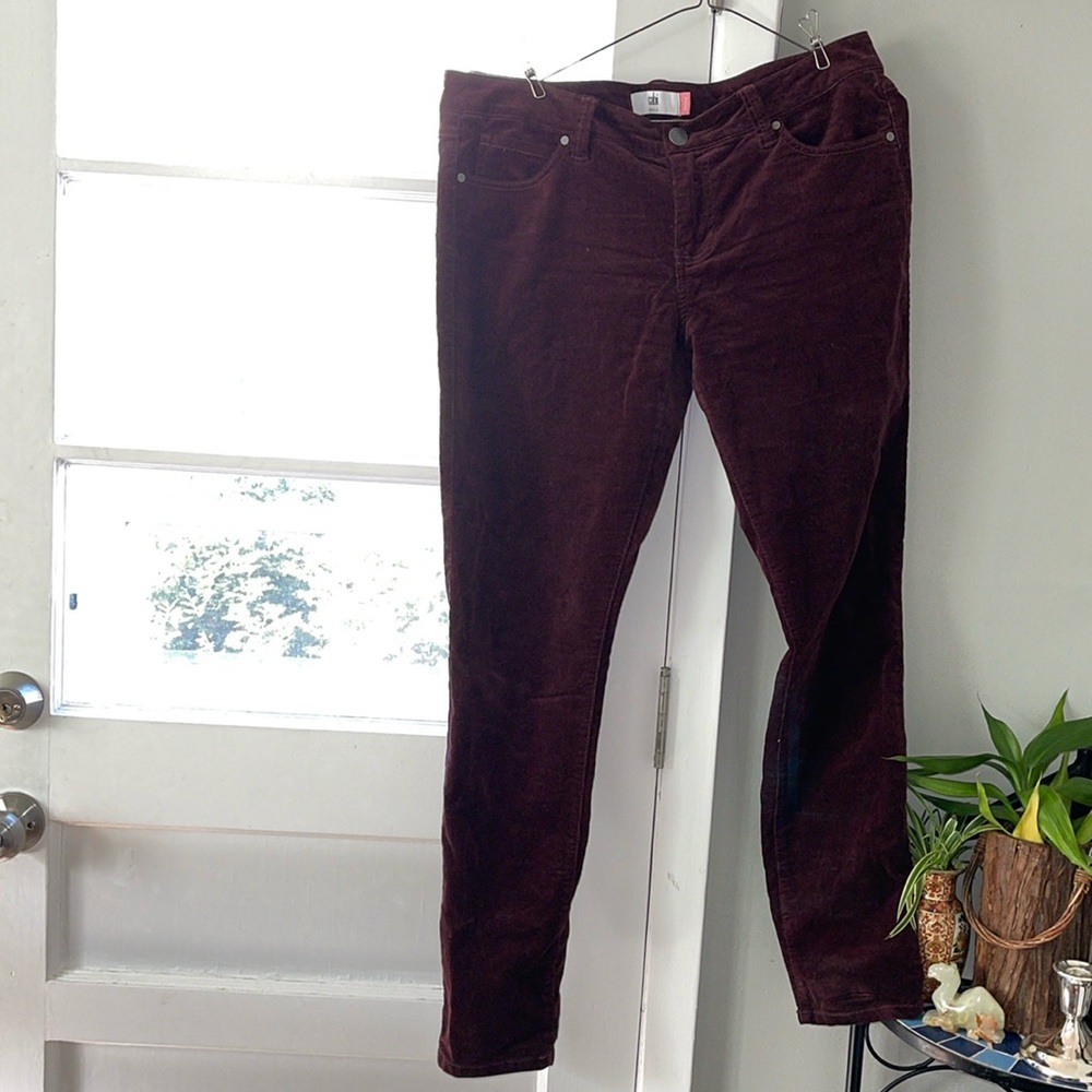 Women's Burgundy Corduroy Pants
